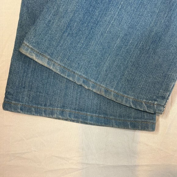 Baccini‎ Women's Blue Sequin Denim Bootcut Jeans Size 8 - Picture 4 of 7